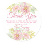 Pink Rose Floral Party Favor