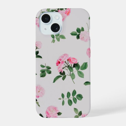 Pink Rose Floral Phone Case