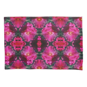 Pink Rose Flower Abstract Pillow Case
