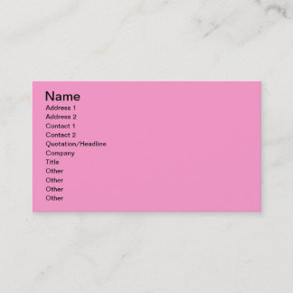 Pink Rose Flower Avery Business Cards