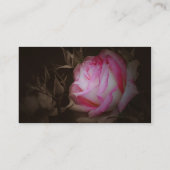 Pink Rose Flower Avery Business Cards (Back)
