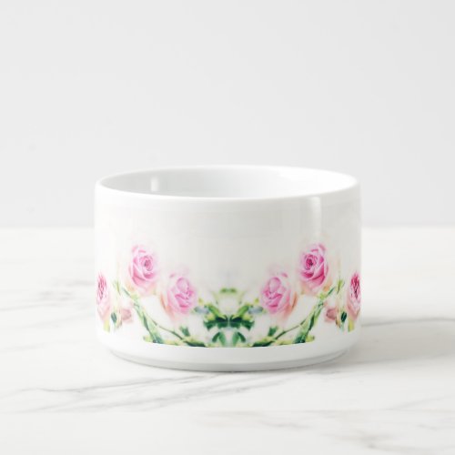 Pink rose flower bowl