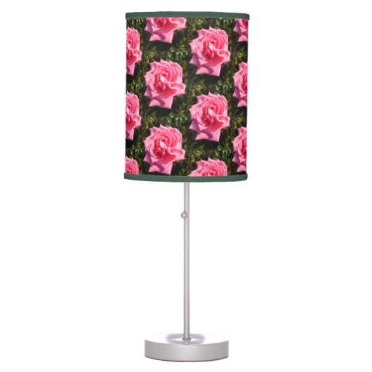Pink Rose Flower Lamp (Front)