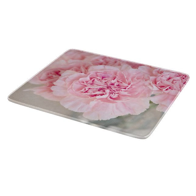 Pink Rose Flowers Cutting Board (Corner)