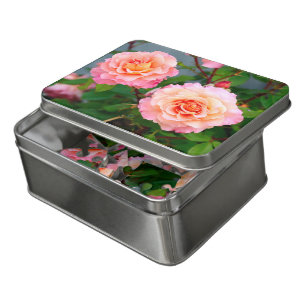 Pink rose flowers in a garden postcard poster jigs jigsaw puzzle