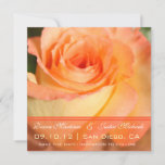 Pink Rose Flowers Save The Date at Zazzle