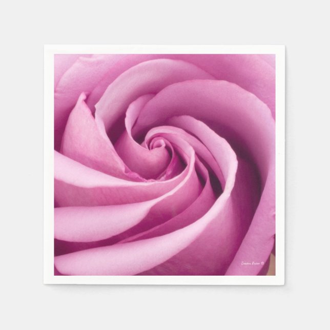 Pink Rose Folded to Perfection Napkins (Front)