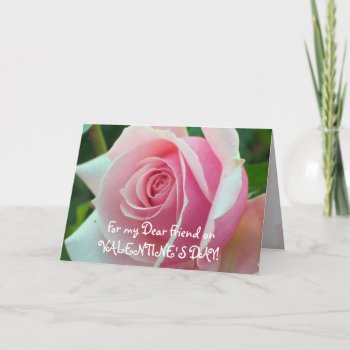 Pink Rose Friendship Card by ggbythebay at Zazzle