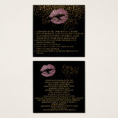 Pink Rose Glitter Lip Application Instructions 2 (Front & Back)
