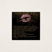 Pink Rose Glitter Lip Application Instructions 2 (Front)