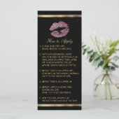 Pink Rose Glitter Lip Instructions (Standing Front)