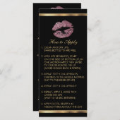 Pink Rose Glitter Lip Instructions (Front/Back)