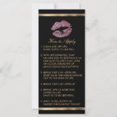 Pink Rose Glitter Lip Instructions (Front)