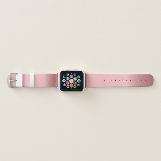 Pink rose gold Apple Watch Band (Front)