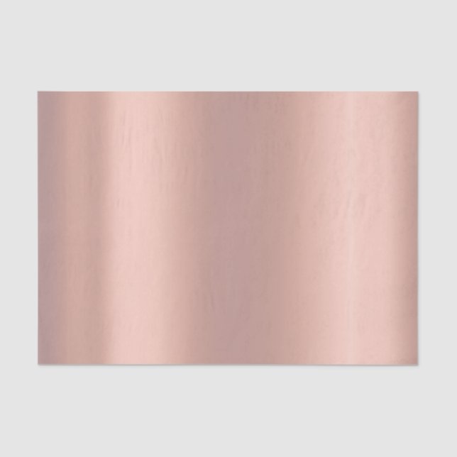 Pink Rose Gold Blush Metallic Powder Peach Tissue Paper (Front)