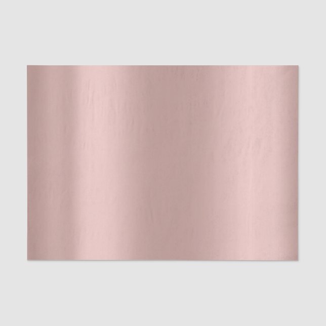 Pink Rose Gold Blush Metallic Powder Skinny Tissue Paper (Front)