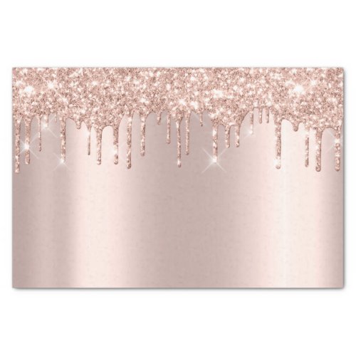 Pink Rose Gold Blush Metallic Spark Glitter Tissue Paper