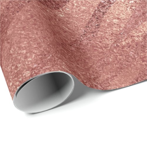 Pink Rose Gold Blush Peach Animal Skin Safari Wrapping Paper
