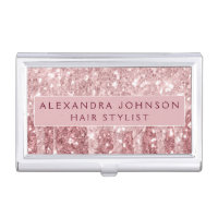 Pink Rose Gold Burgundy Glitter Sparkle Monogram