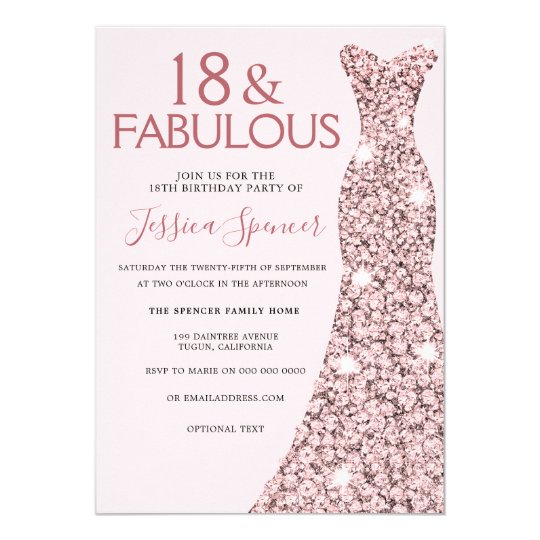 18th birthday pink gown