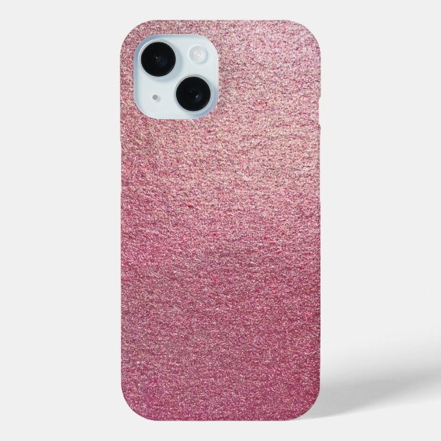 Pink Rose Gold Glitter Case-Mate iPhone Case (Back)