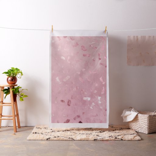 Pink Rose Gold Glitter Fabric