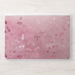 Pink Rose Gold Glitter HP Laptop Skin