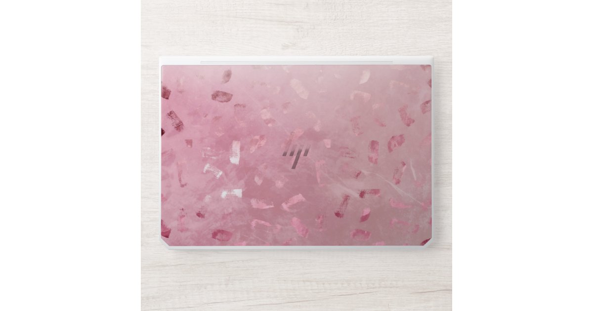 Pink Rose Gold Glitter HP Laptop Skin Zazzle