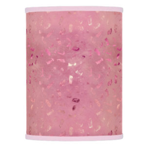 Pink Rose Gold Glitter Lamp Shade