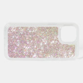Pink Rose Gold Glitter OtterBox iPhone 15 Case (Back Horizontal)