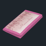 Pink Rose Gold Glitter & Sparkle Girly Trifold Wallet<br><div class="desc">Pink Rose Gold Faux Dripping Glitter and Sparkle Elegant Nylon Wallet. This Nylon Wallet can be customized to include your first name and makes a great girly birthday gift.</div>