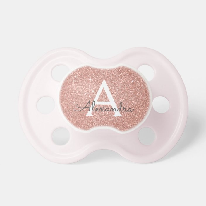 rose gold pacifier