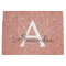 Pink Rose Gold Glitter & Sparkle Monogram