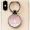 Pink Rose Gold Glitter Sparkle Monogram