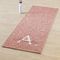 Hot Pink Yoga Glitter Girl Customize Sparkle Yoga Mat | Zazzle