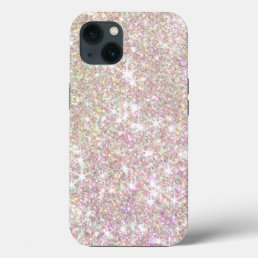 Pink Rose Gold Glitter Stylish Cool iPhone 13 Case