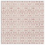 Pink Rose Gold Glitter Triangle Tribal Geometric Fabric