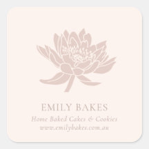 PINK ROSE GOLD LOTUS FLORAL BUSINESS PROFESSIONAL