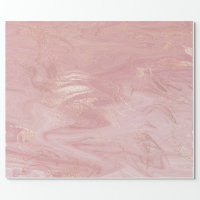 Pink Blue Pastel Gold Marble Metallic Wrapping Paper, Zazzle