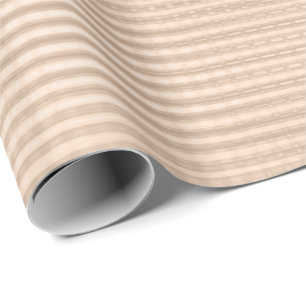 Pink Rose Gold Metallic Grill Stripes Skin Pastel Wrapping Paper