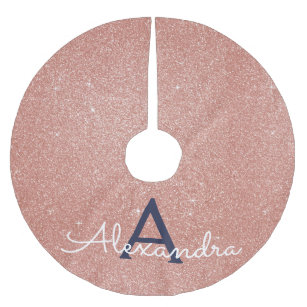 Pink And Blue Sparkles Christmas Tree Skirts Zazzle