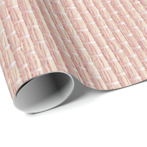 Pink Rose Gold Peach Blush Babo Sloth Mat Wrapping Paper