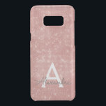 Pink Rose Gold Sparkle Modern Monogram Name Uncommon Samsung Galaxy S8  Case<br><div class="desc">Pink Rose Gold Sparkle Modern Monogram Name Case. This case can be customized to include your initial and first name.</div>