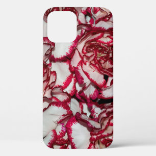 Pink rose gold square mosaic tiles for texture bac iPhone 12 case