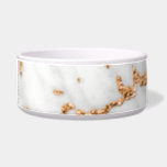 Pink Rose Gold White Gray  Metallic Marble Copper Bowl<br><div class="desc">florenceK 
designed for glam pets :)</div>