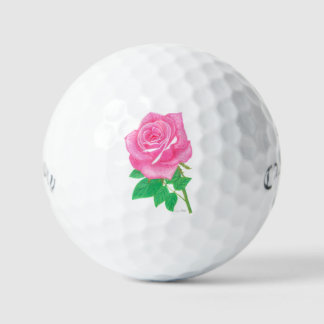 Pink Rose Golf Balls