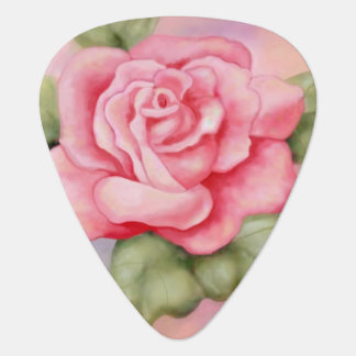 Pink Rose Guitar Pick