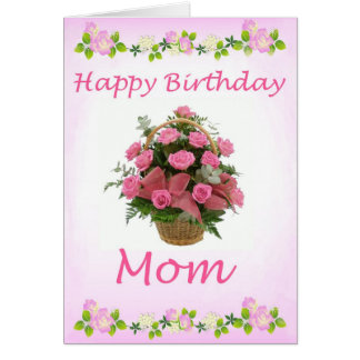 Happy Birthday Mom Roses Gifts on Zazzle