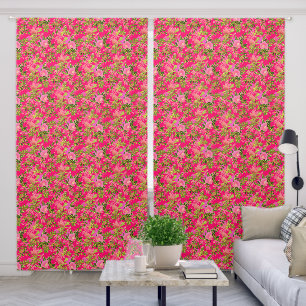 Pink rose hip , pink wild rose hip blackout curtains