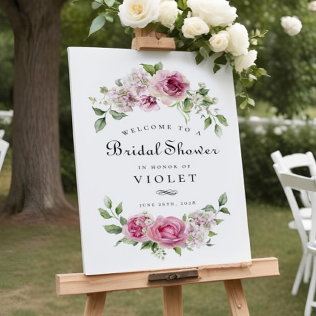 Pink Rose Hydrangea Floral Arch Bridal Shower Foam Board (Creator Uploaded)